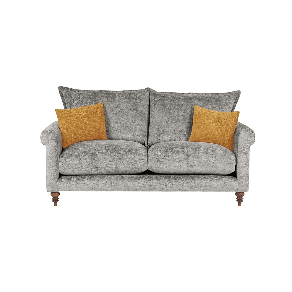 Bassett 3 Seater High Back Sofa in Grey Fabric 2