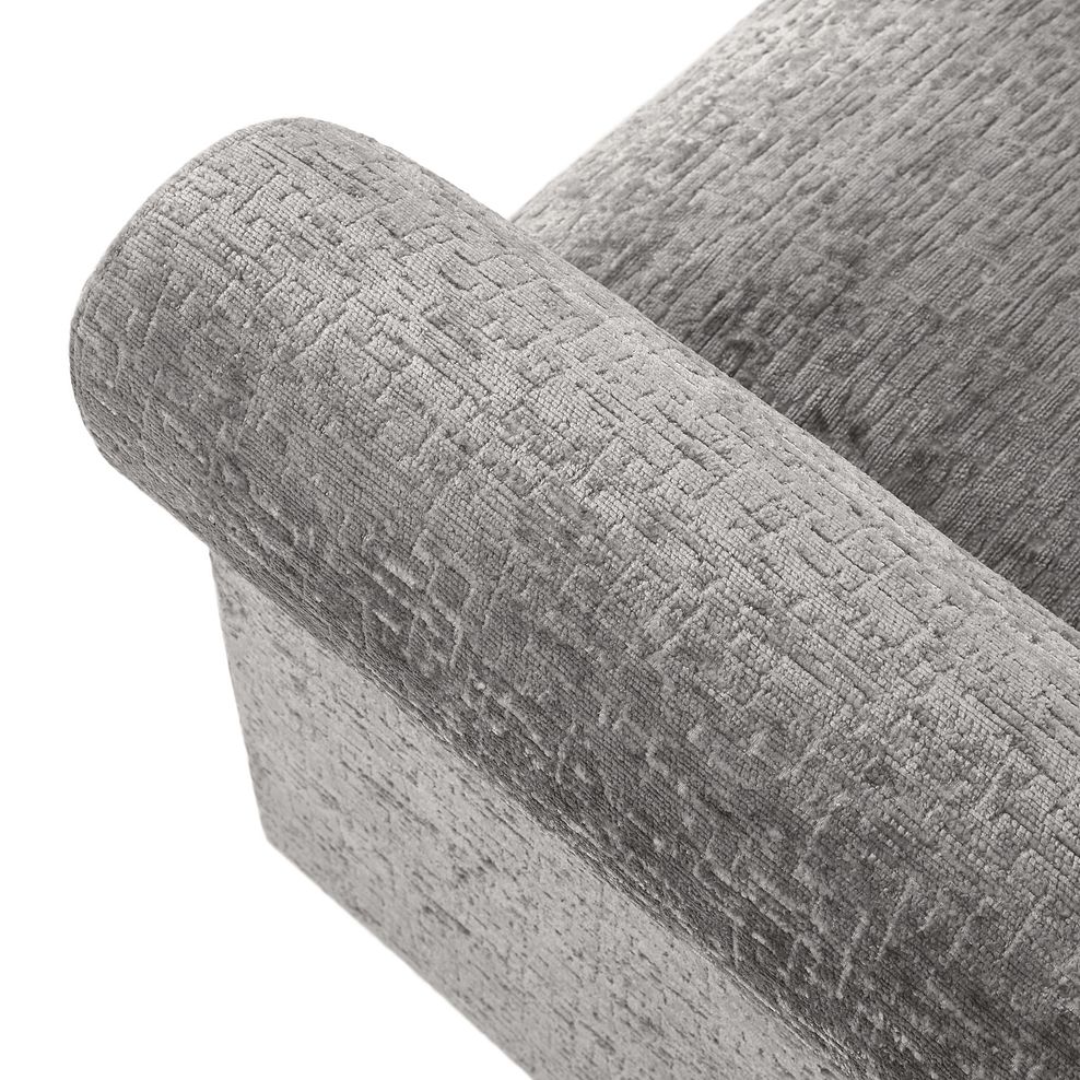 Bassett 4 Seater Pillow Back Sofa in Grey Fabric 6
