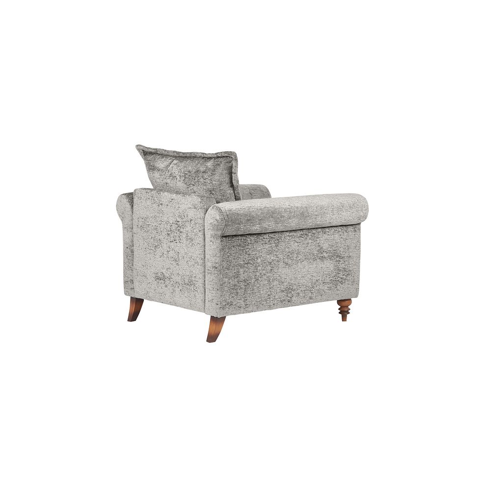 Bassett Armchair in Grey Fabric 3