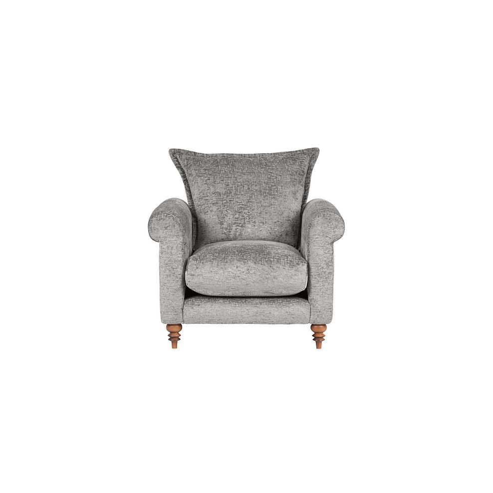 Bassett Armchair in Grey Fabric 2