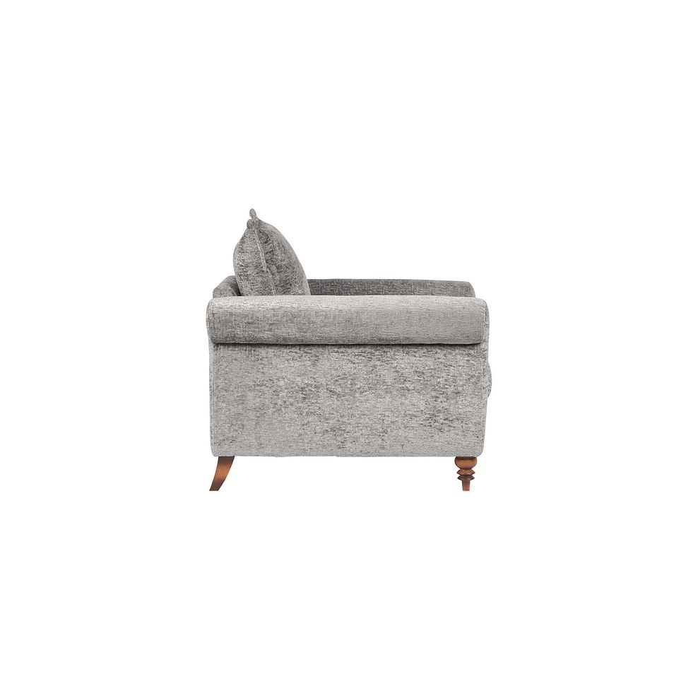 Bassett Armchair in Grey Fabric 4