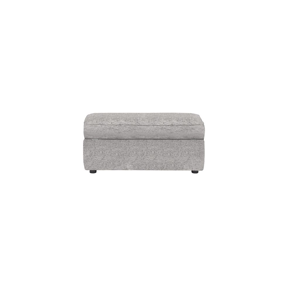 Bassett Grey Fabric Storage Footstool | Oak Furnitureland