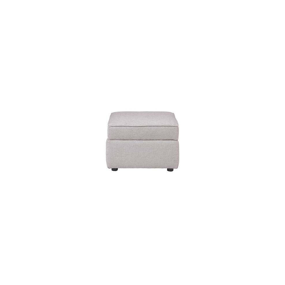 Bassett Storage Footstool in Ivory Fabric 5