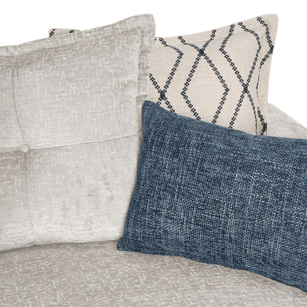 Bassett 2 Seater Pillow Back Sofa in Natural Fabric 7
