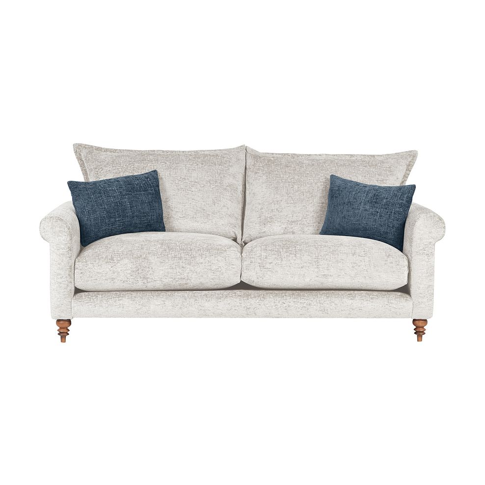 Bassett 4 Seater High Back Sofa in Natural Fabric 2