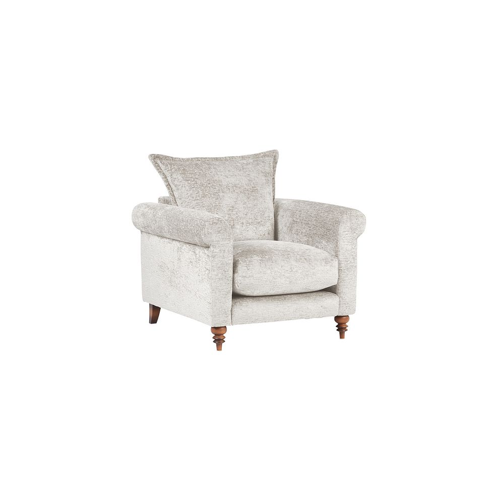Bassett Armchair in Natural Fabric 1