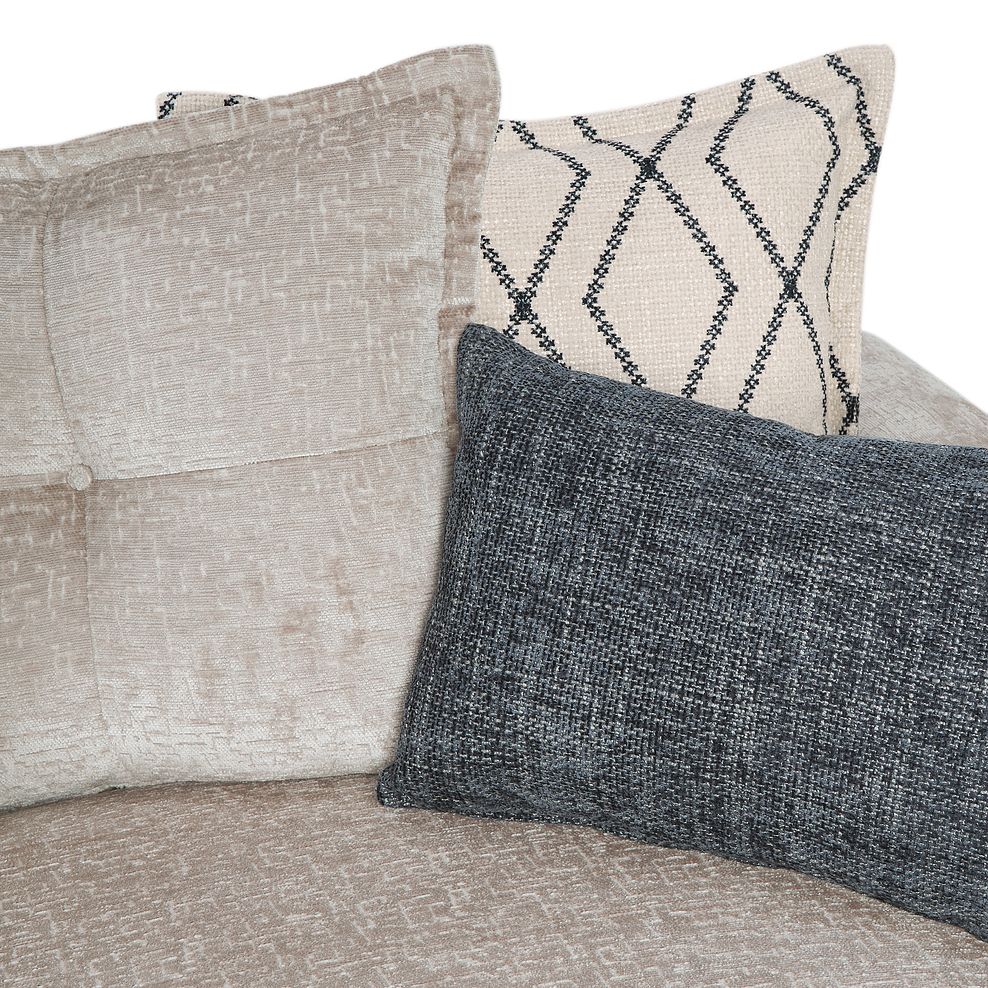 Bassett 2 Seater Pillow Back Sofa in Truffle Fabric 7