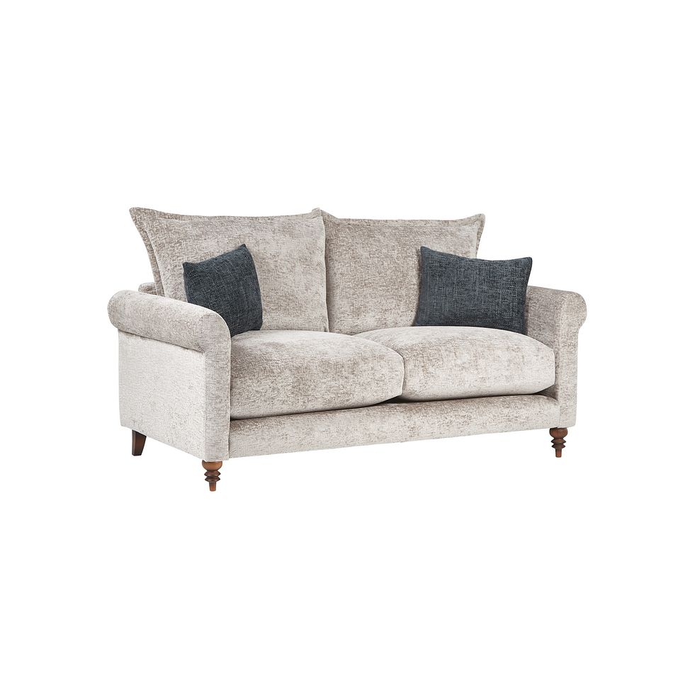 Bassett 2 Seater High Back Sofa in Truffle Fabric 1