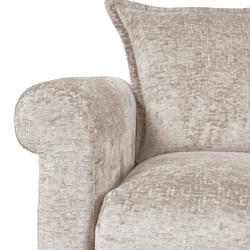 Bassett 3 Seater High Back Sofa in Truffle Fabric 7