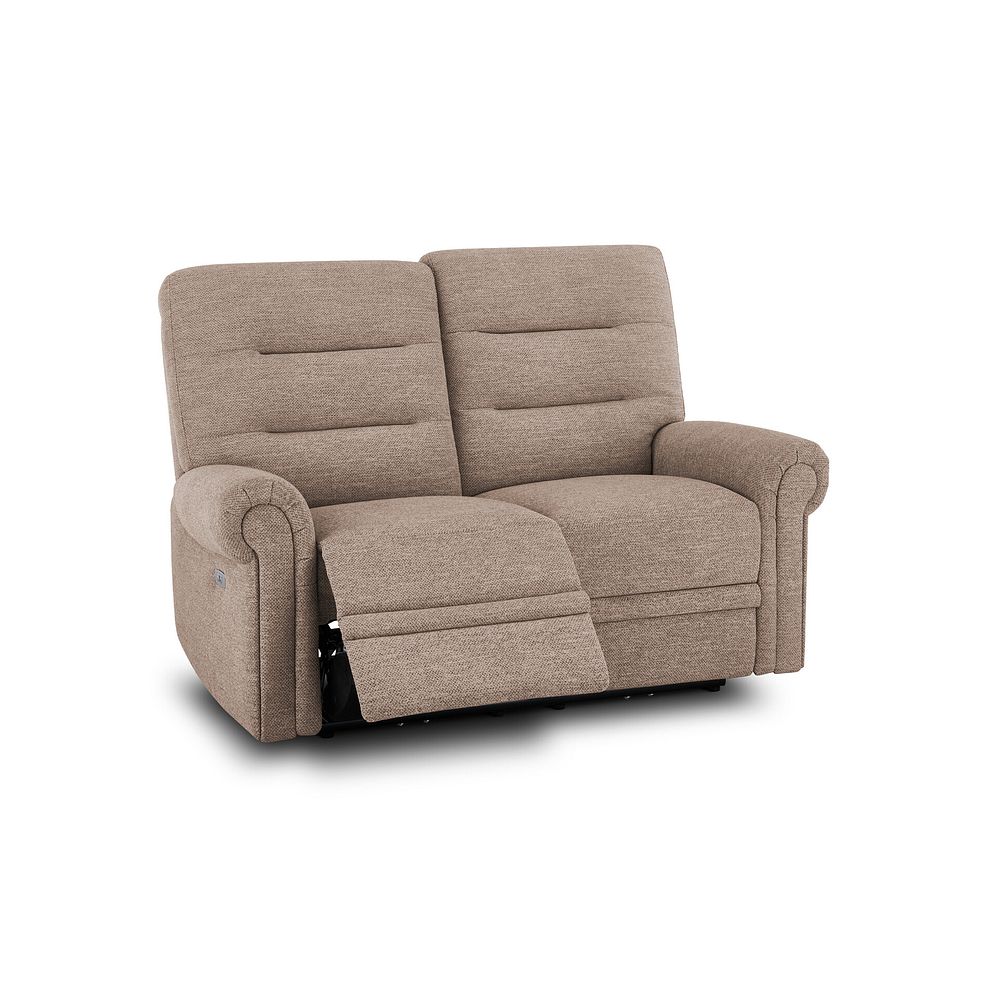 Eastbourne Recliner 2 Seater with USB in Dorset Beige Fabric 3