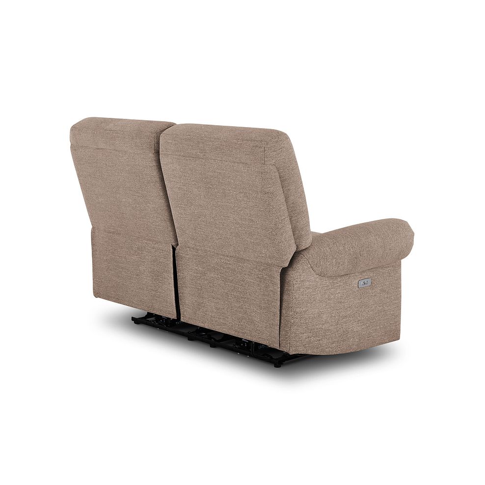 Eastbourne Recliner 2 Seater with USB in Dorset Beige Fabric 6