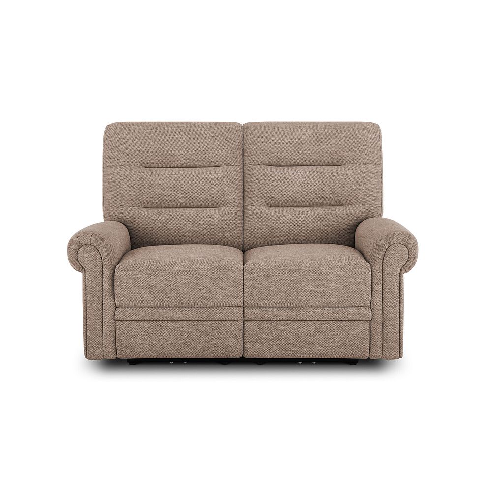 Eastbourne Recliner 2 Seater with USB in Dorset Beige Fabric 2