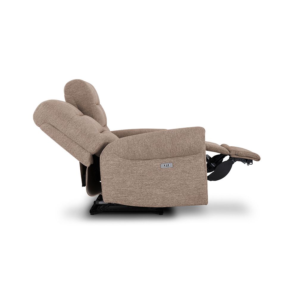 Eastbourne Recliner 2 Seater with USB in Dorset Beige Fabric 8