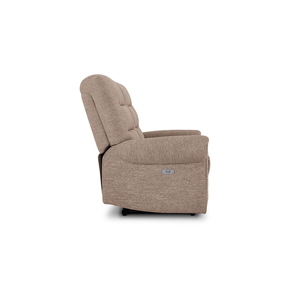 Eastbourne Recliner 2 Seater with USB in Dorset Beige Fabric 7