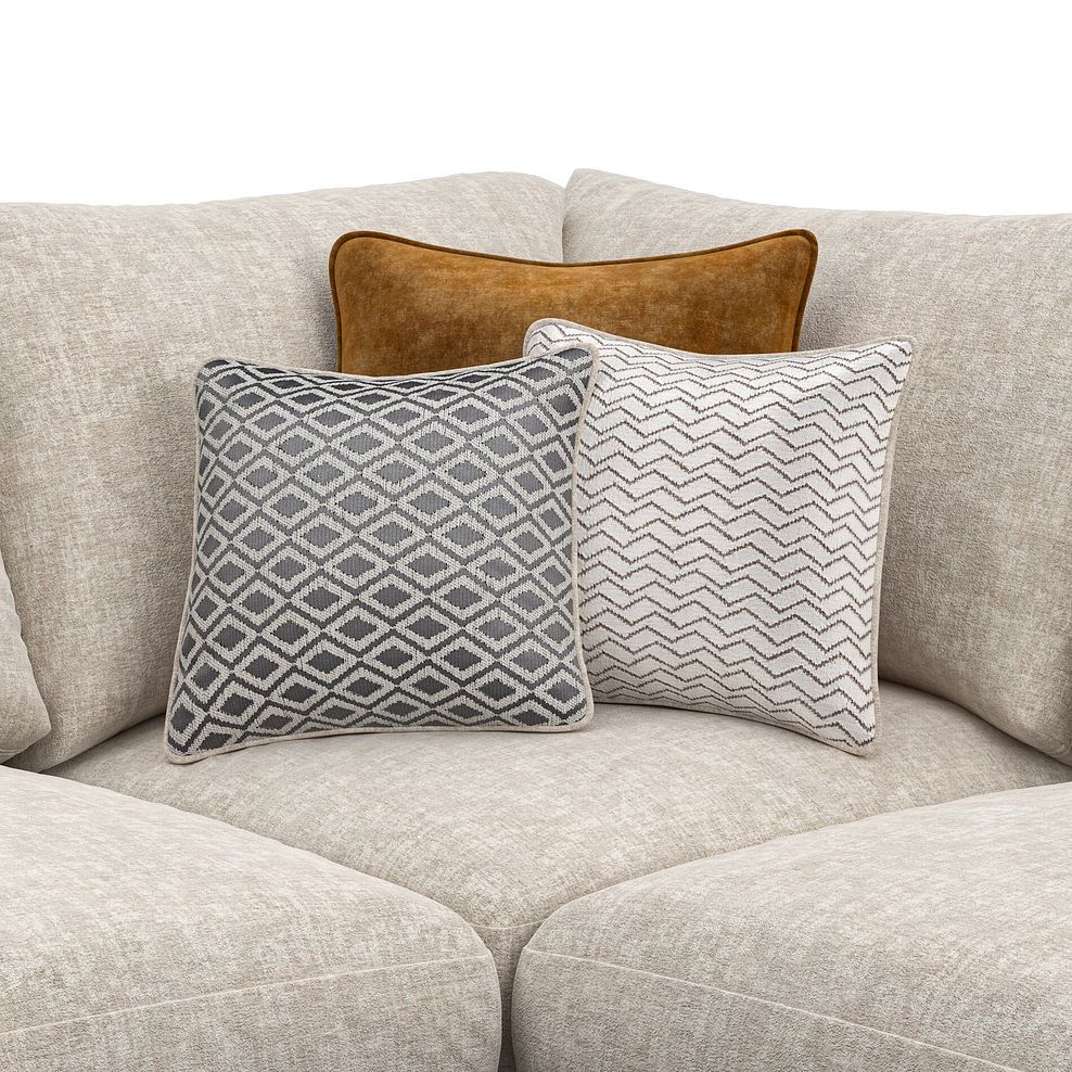 Malvern 4 Seat Right Hand Modular Corner Sofa in Beige fabric - Group 5 5