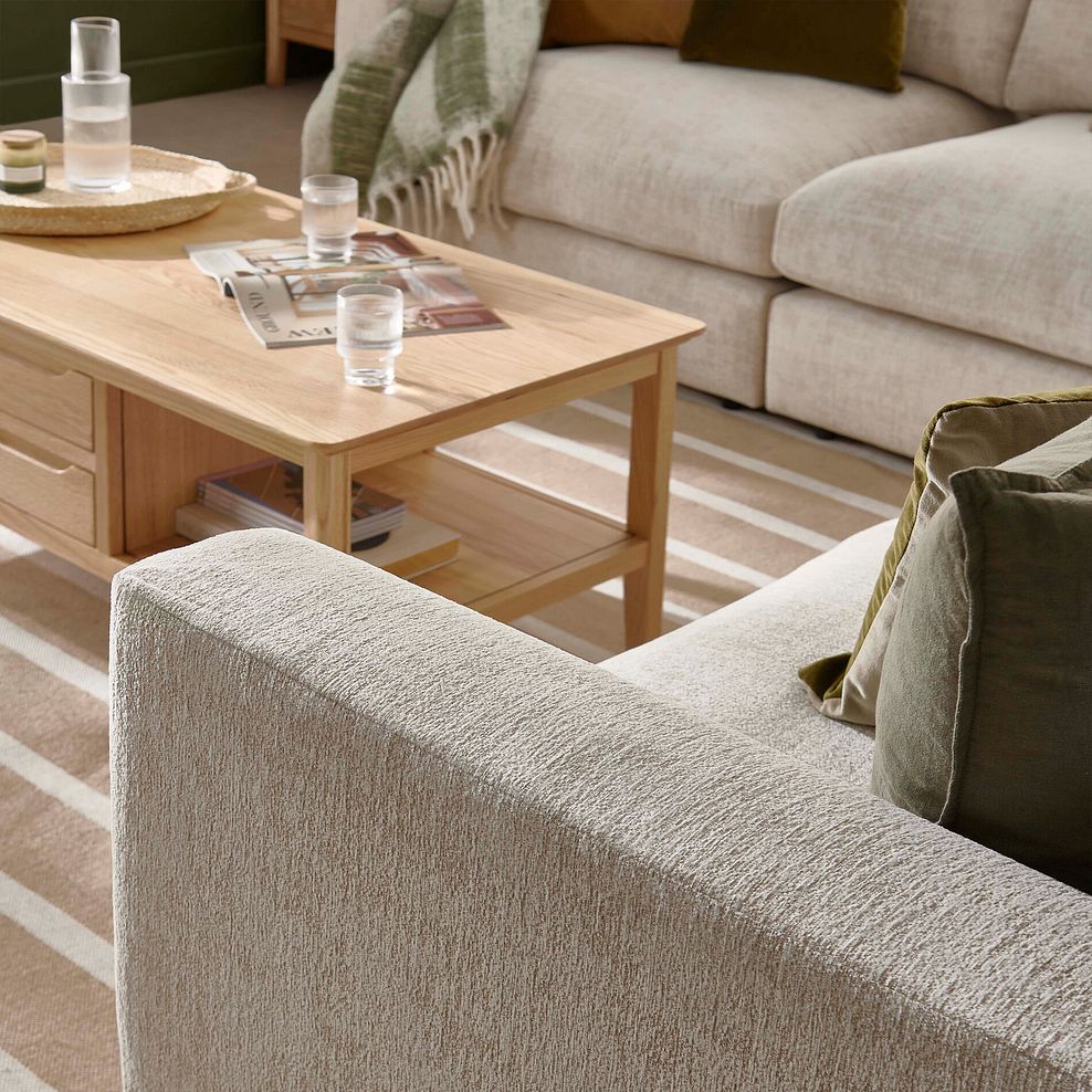 Malvern 5 Seat Modular Corner Sofa in Beige fabric - Group 3 7