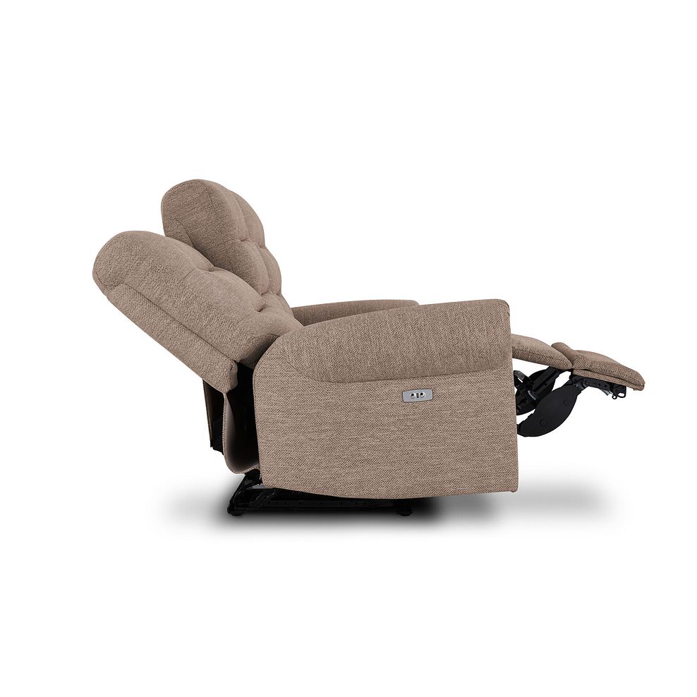 Eastbourne Recliner 3 Seater with USB in Dorset Beige Fabric 8