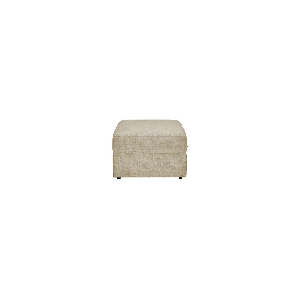 Malvern Storage Footstool in Beige fabric 5