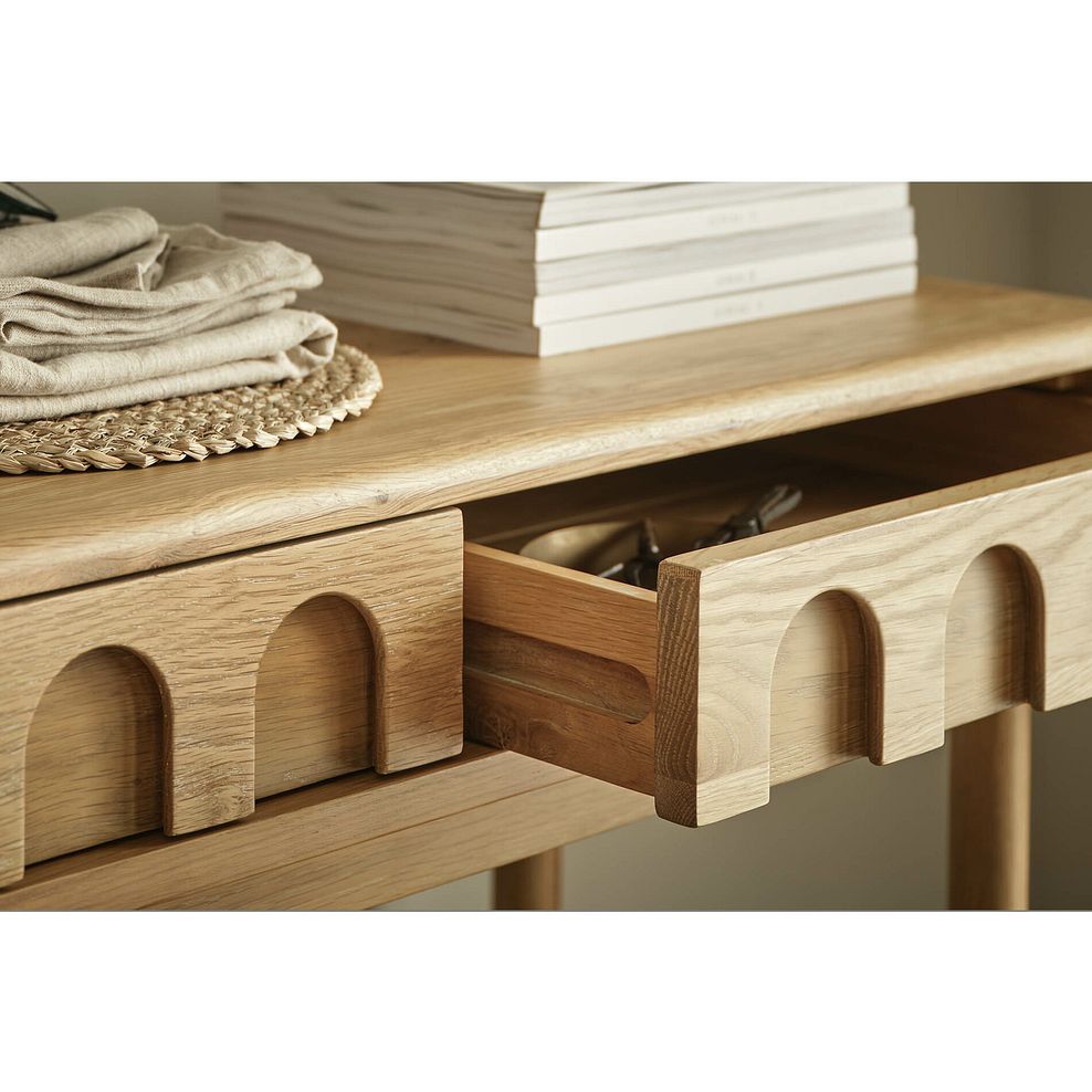 Belgrave Solid Natural Oak Console Table 3