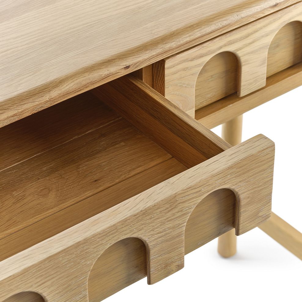 Belgrave Solid Natural Oak Console Table 9