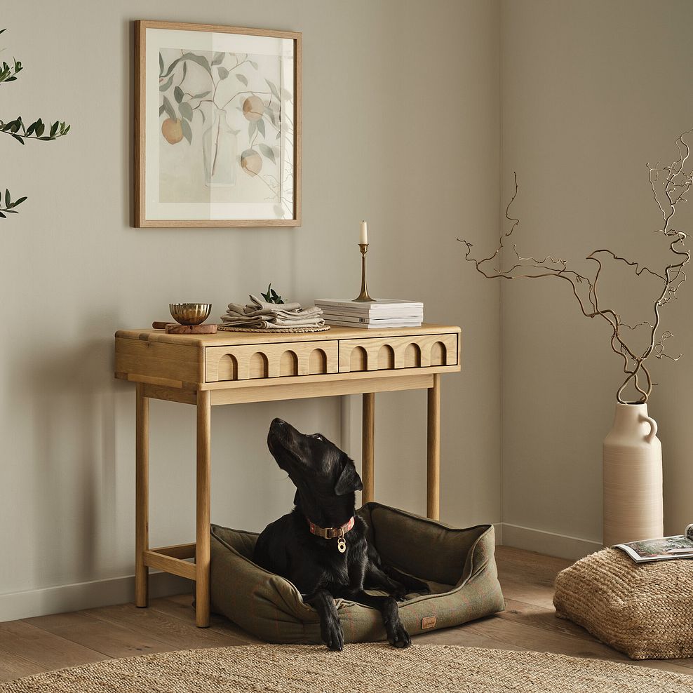 Belgrave Solid Natural Oak Console Table 1