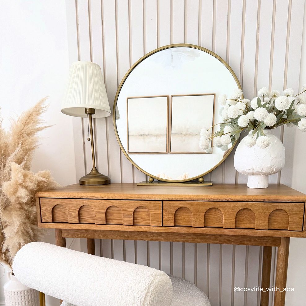 Belgrave Solid Natural Oak Desk 4