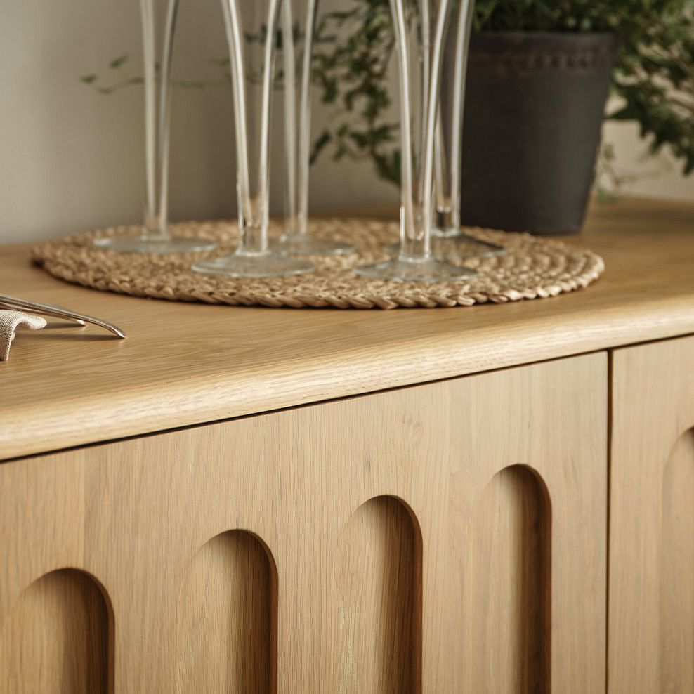 Belgrave Solid Natural Oak Large Sideboard 4