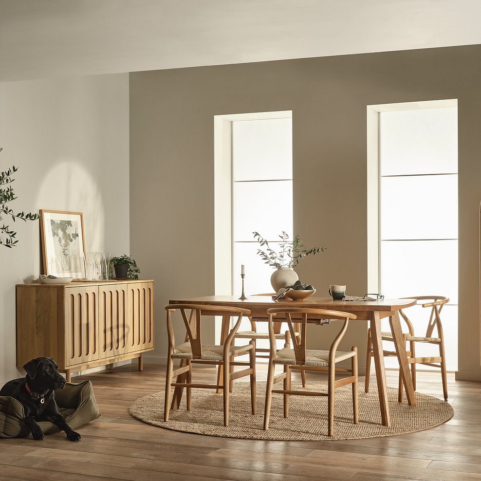 Belgrave Solid Natural Oak Large Sideboard 5