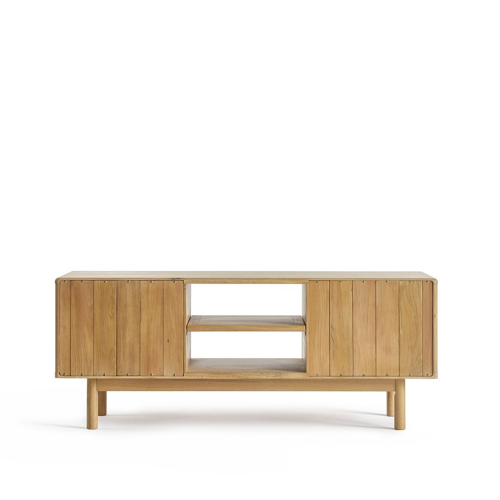 Belgrave Solid Natural Oak Large TV Unit 8