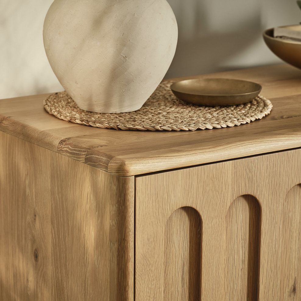 Belgrave Solid Natural Oak Small Sideboard 4