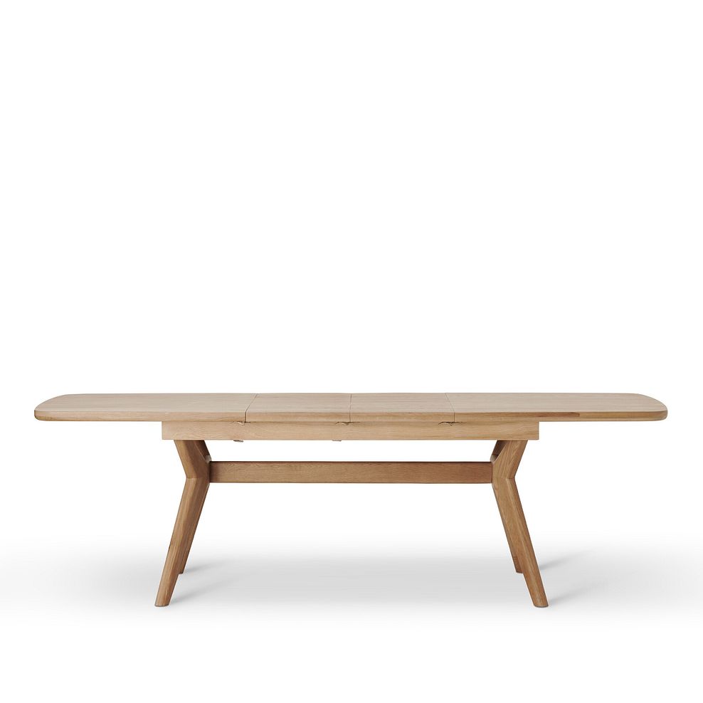 Bentley Natural Oak Extending Dining Table And 4 Kingham Chairs and 1 Bentley Bench 7