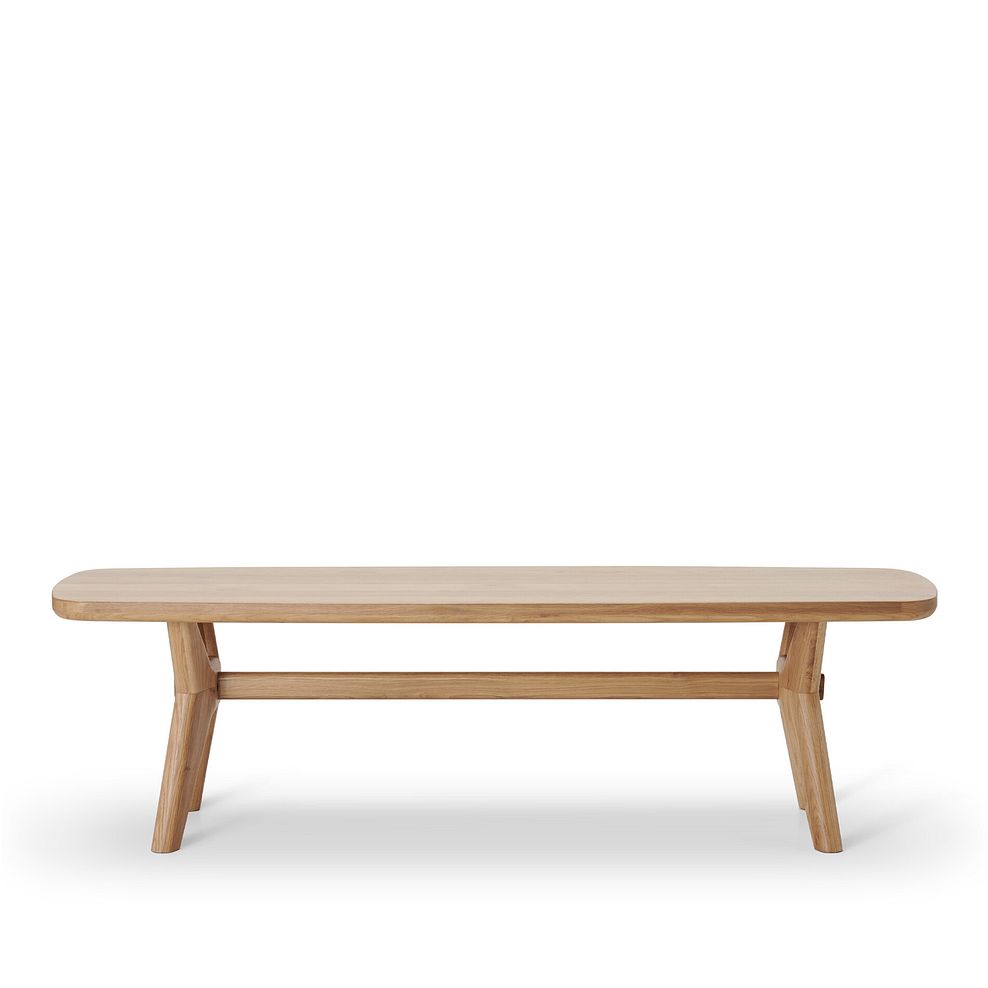 Bentley Natural Solid Oak Bench 4