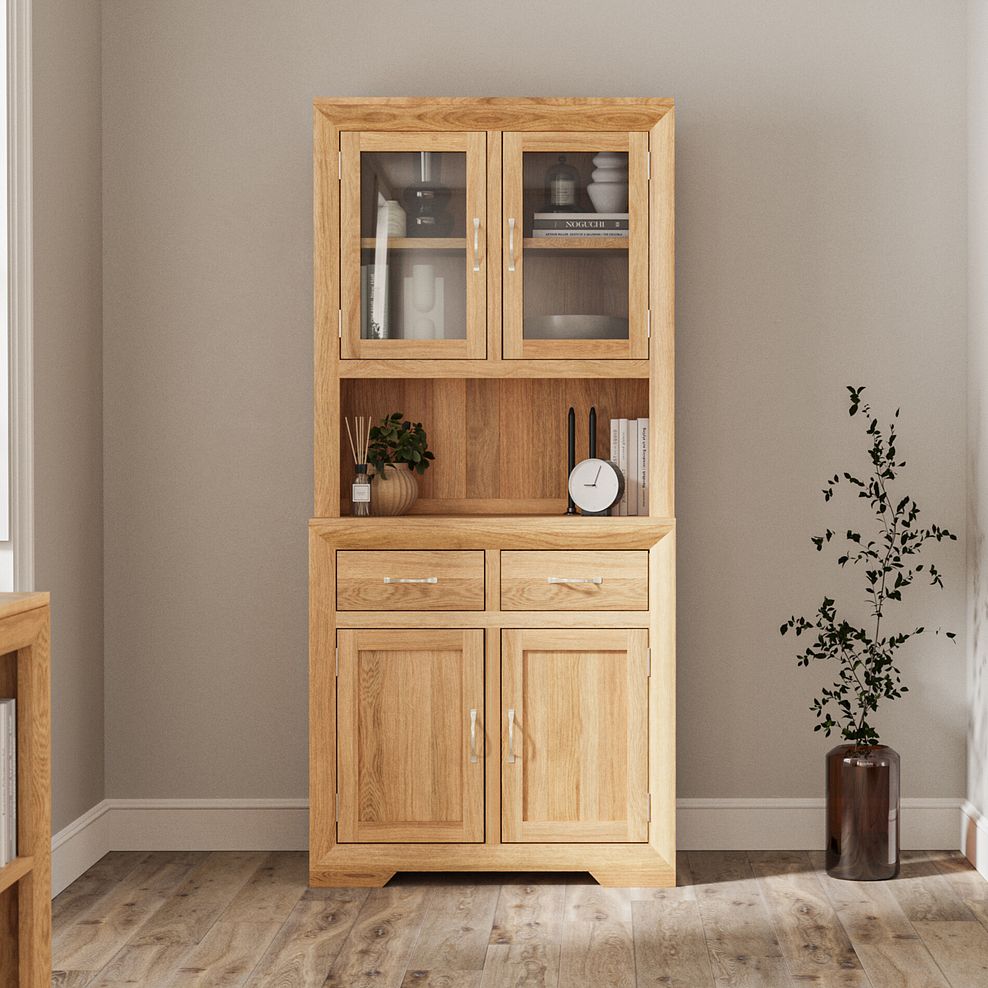 Bevel Natural Solid Oak Small Dresser 1