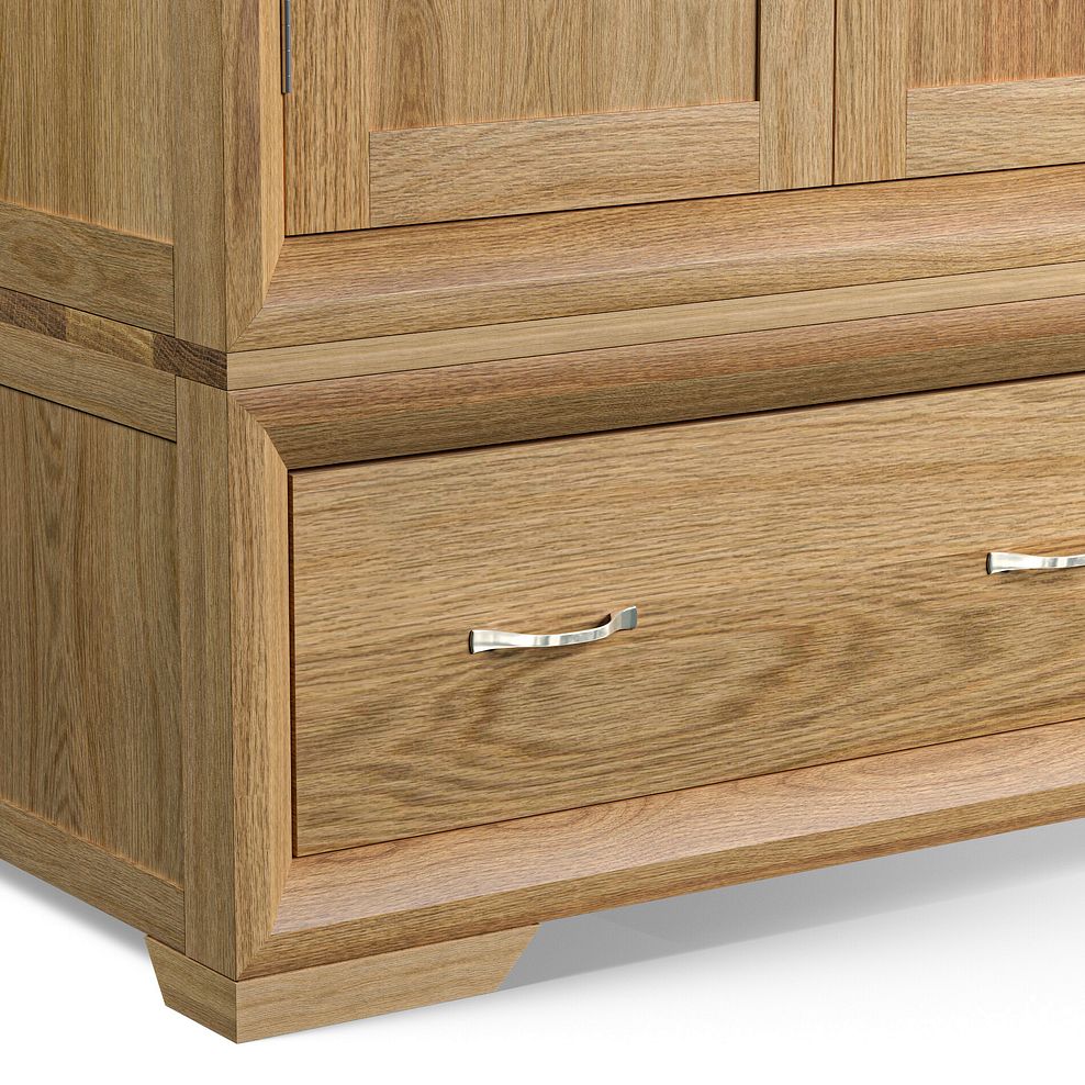 Bevel Natural Solid Oak Triple Wardrobe 3