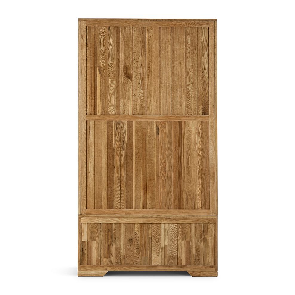 Bevel Natural Solid Oak Double Wardrobe 4