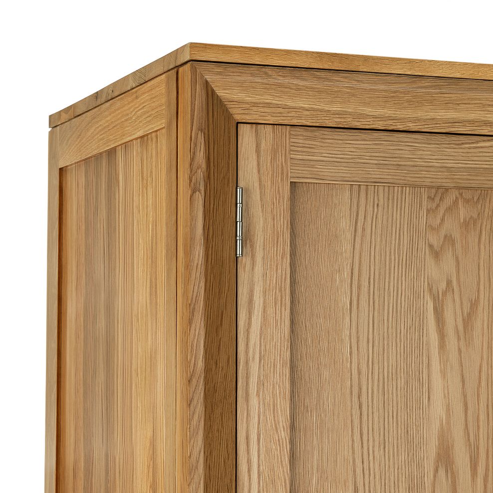 Bevel Natural Solid Oak Double Wardrobe 5