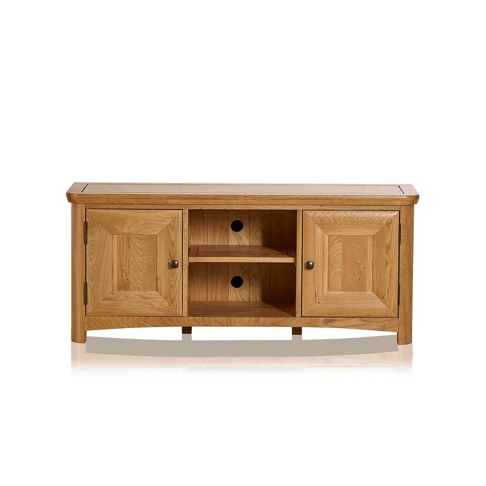 Wiltshire Solid Oak Large TV Stand Oak Furnitureland