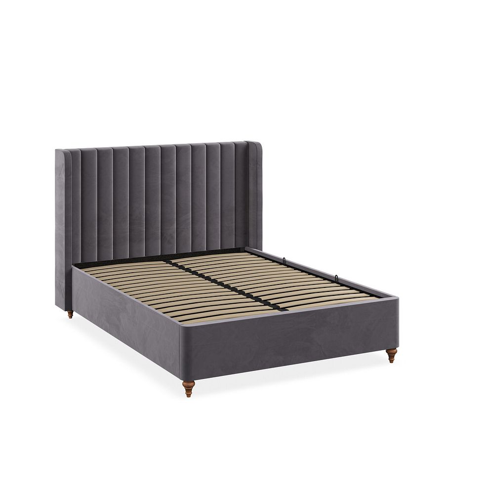 Bloomsbury Double Ottoman Storage Bed in Sunningdale Granite Fabric 2