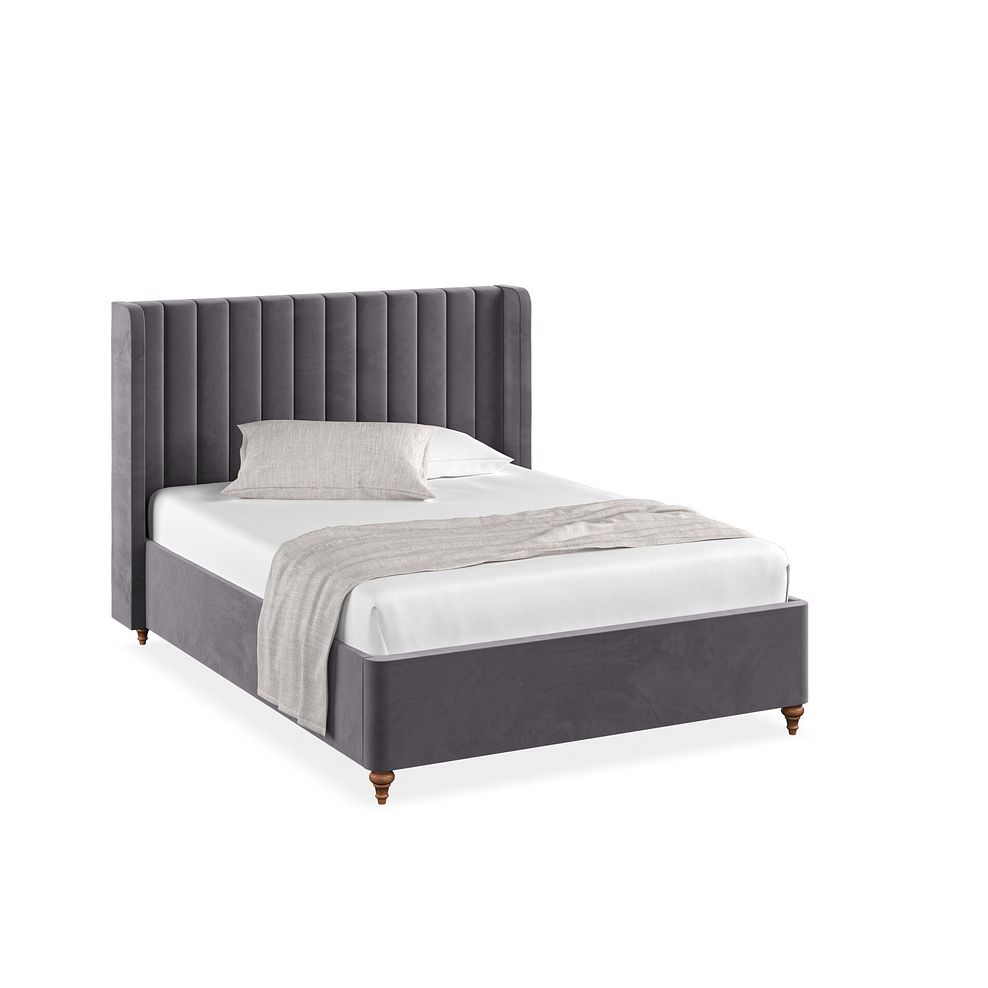 Bloomsbury Double Ottoman Storage Bed in Sunningdale Granite Fabric 1