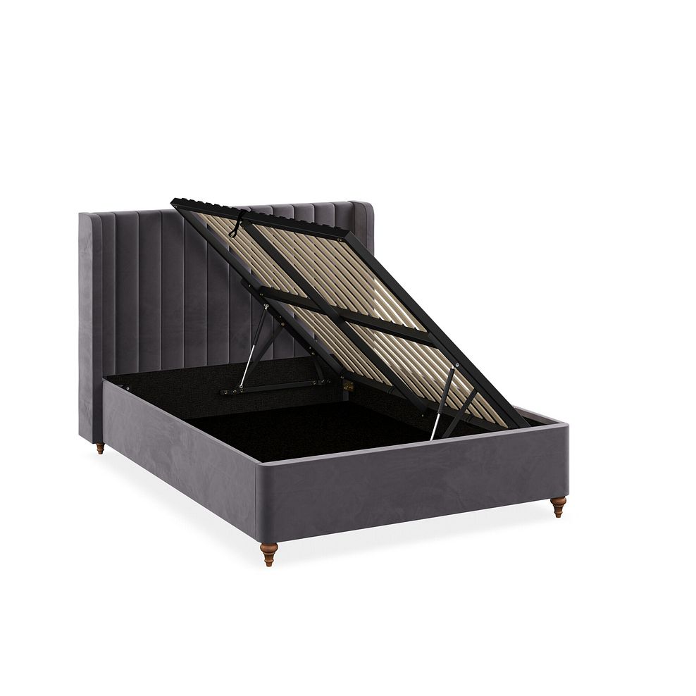 Bloomsbury Double Ottoman Storage Bed in Sunningdale Granite Fabric 3