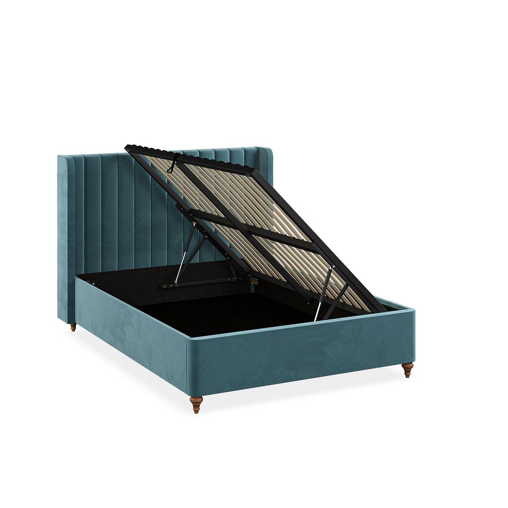 Bloomsbury Double Ottoman Storage Bed in Sunningdale Kingfisher Fabric 3