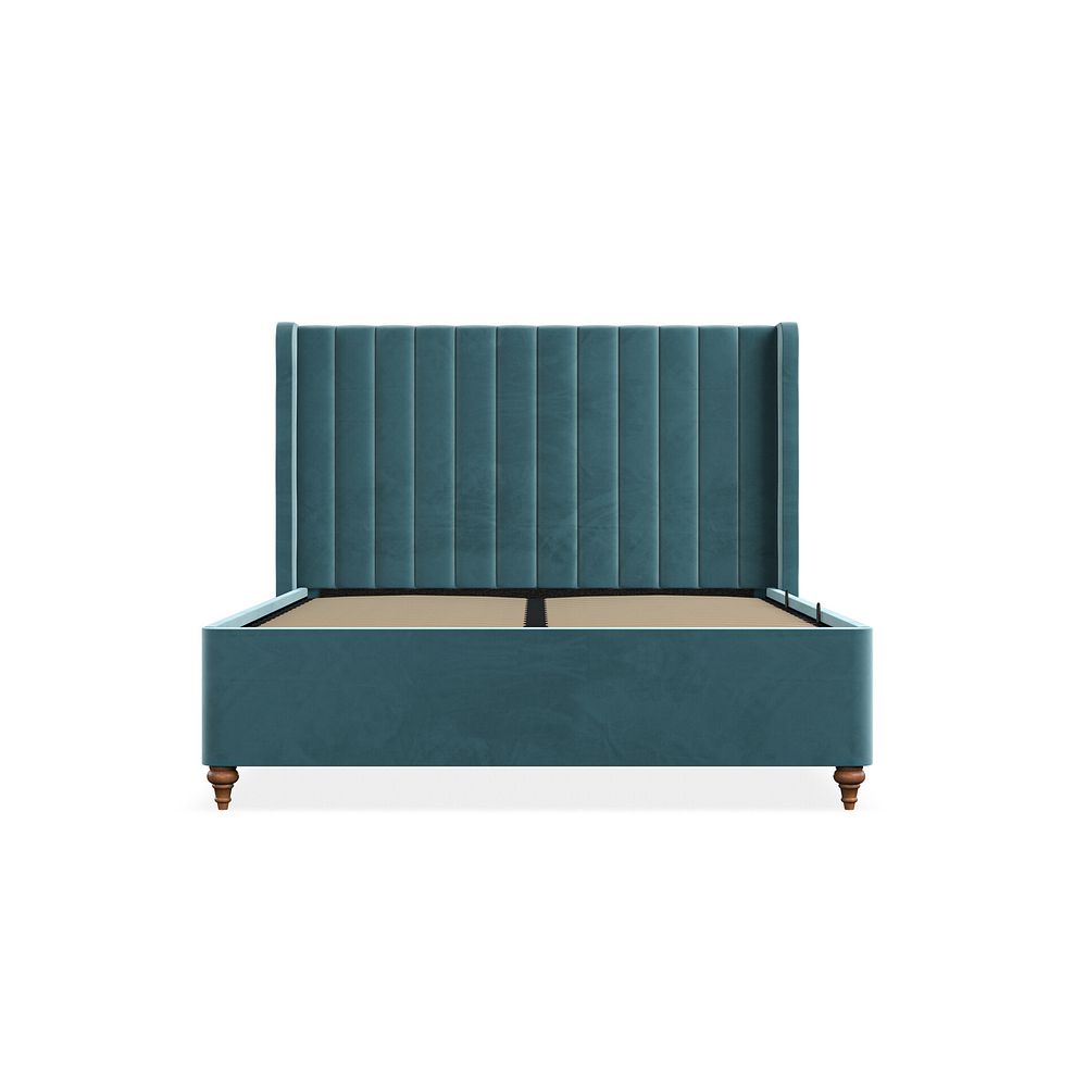 Bloomsbury Double Ottoman Storage Bed in Sunningdale Kingfisher Fabric 4