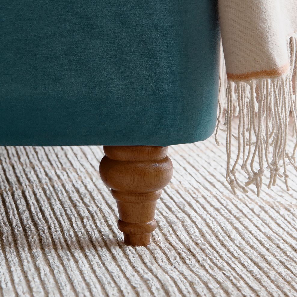 Bloomsbury Double Ottoman Storage Bed in Sunningdale Kingfisher Fabric 4