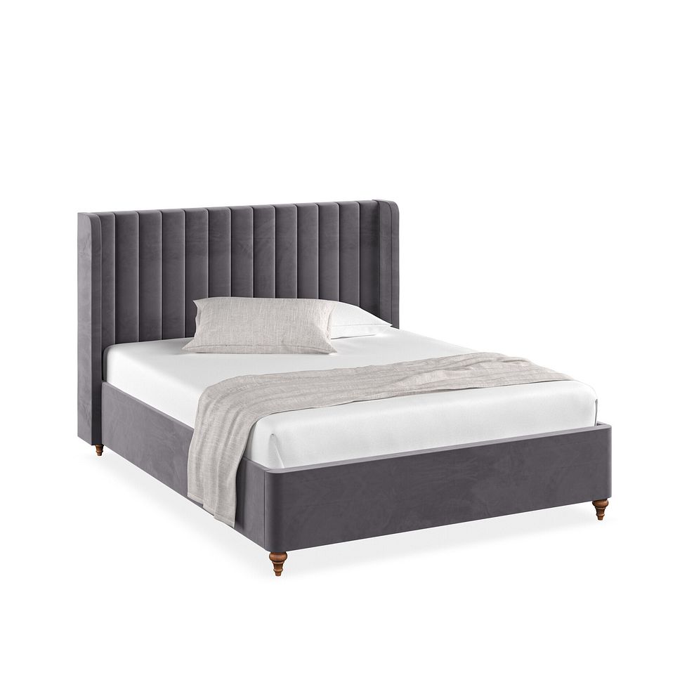 Bloomsbury King-size Ottoman Storage Bed in Sunningdale Granite Fabric 1