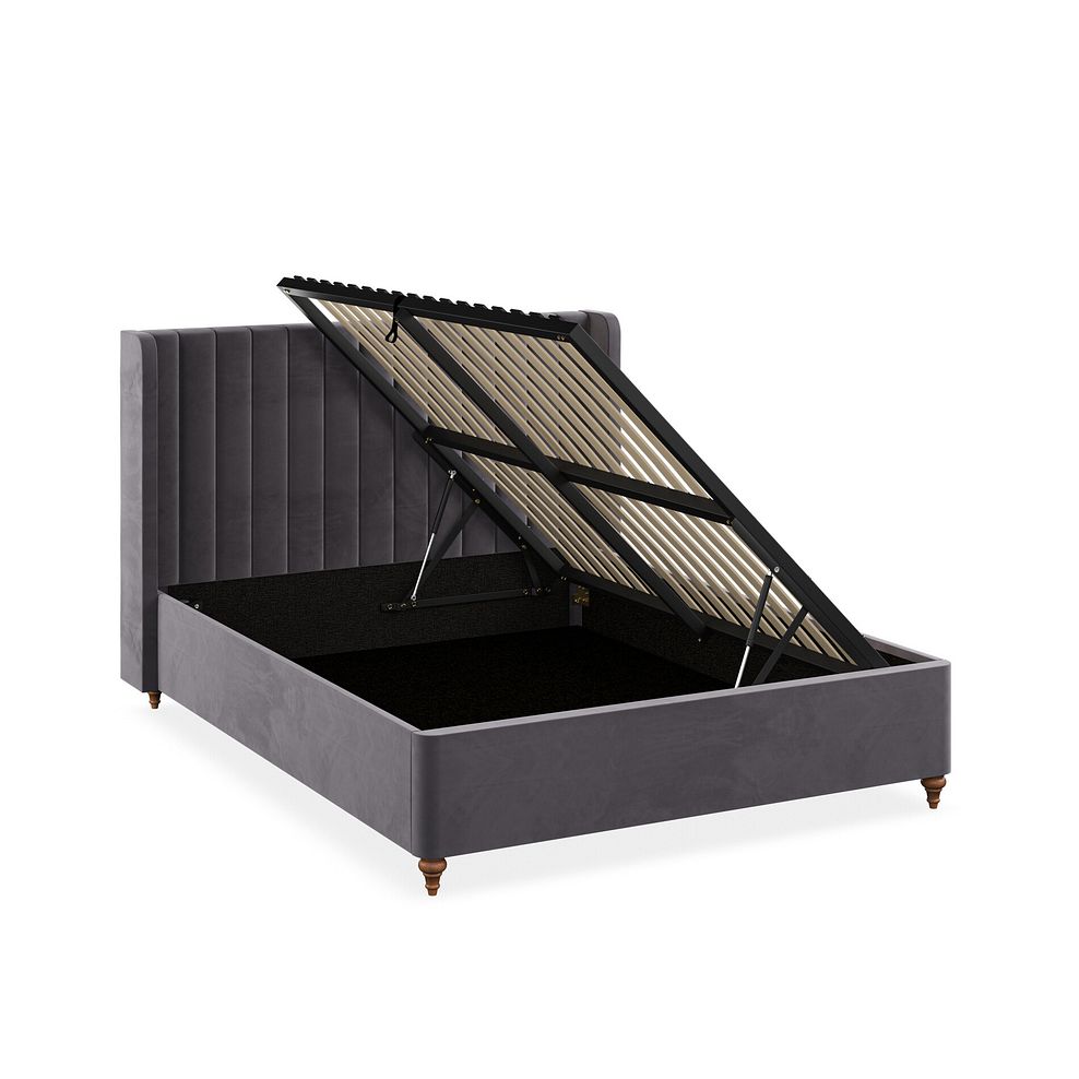 Bloomsbury King-size Ottoman Storage Bed in Sunningdale Granite Fabric 3