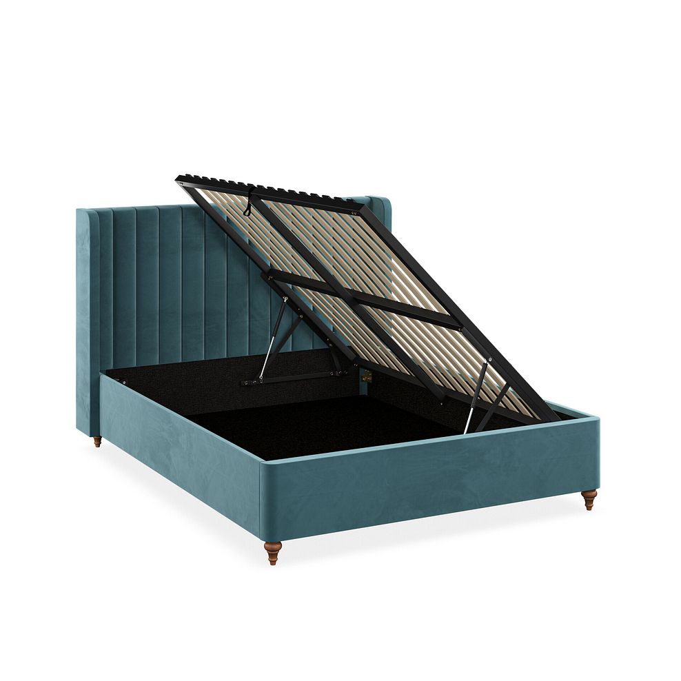 Bloomsbury King-size Ottoman Storage Bed in Sunningdale Kingfisher Fabric 7