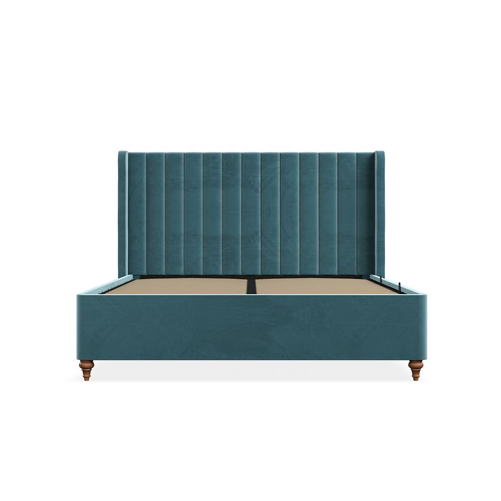 Bloomsbury King-size Ottoman Storage Bed in Sunningdale Kingfisher Fabric 8