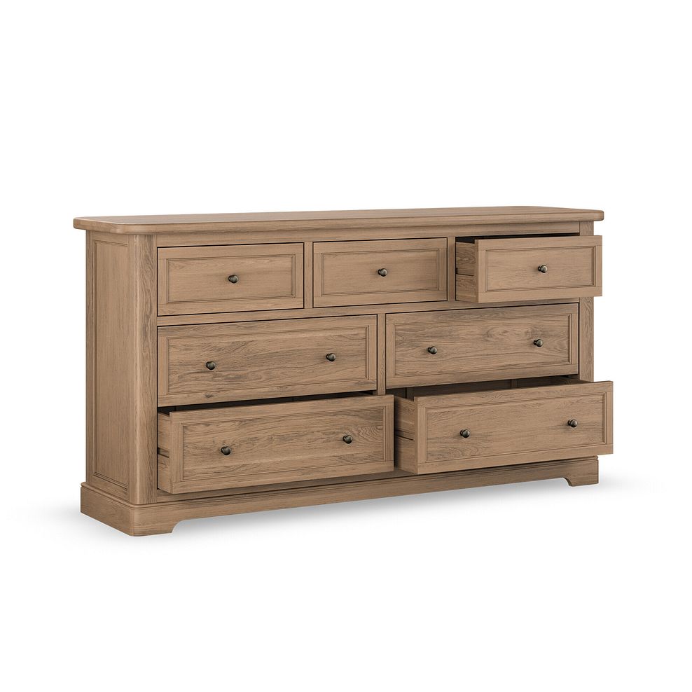 Brennan Antique Finish Solid Oak 3+4 Chest of Drawers 2