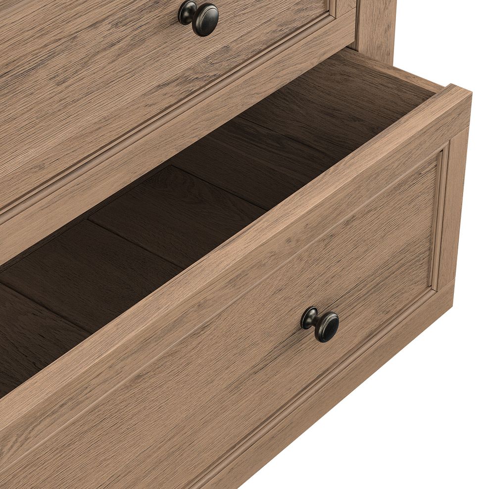 Brennan Antique Finish Solid Oak 3+4 Chest of Drawers 4