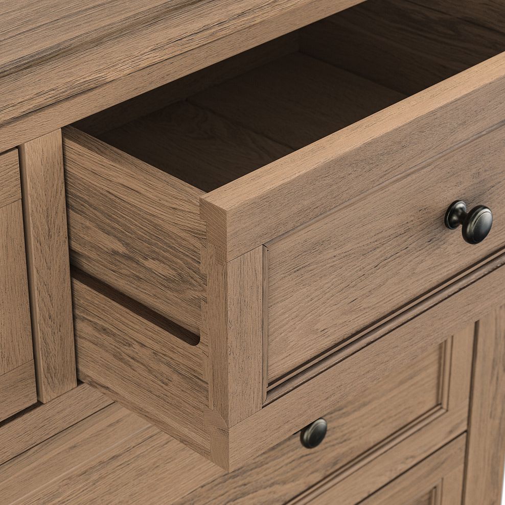 Brennan Antique Finish Solid Oak 3+4 Chest of Drawers 6